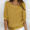 Leichter Sommerpullover mit 3/4-Ärmeln – Komfort & lässige Eleganz