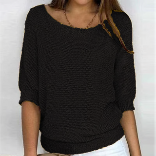 Leichter Sommerpullover mit 3/4-Ärmeln – Komfort &amp; lässige Eleganz