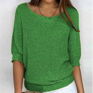 Leichter Sommerpullover mit 3/4-Ärmeln – Komfort &amp; lässige Eleganz